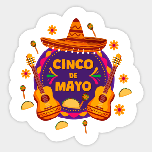 Cinco De Mayo Sticker